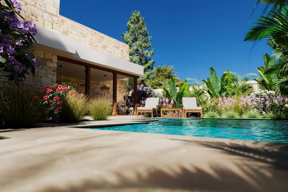 Water-smart desert landscaping project in Murray, UT
